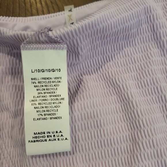 Vitamin A Cheeky Bikini Bottom Large (10) Lavendar - Picture 6 of 6